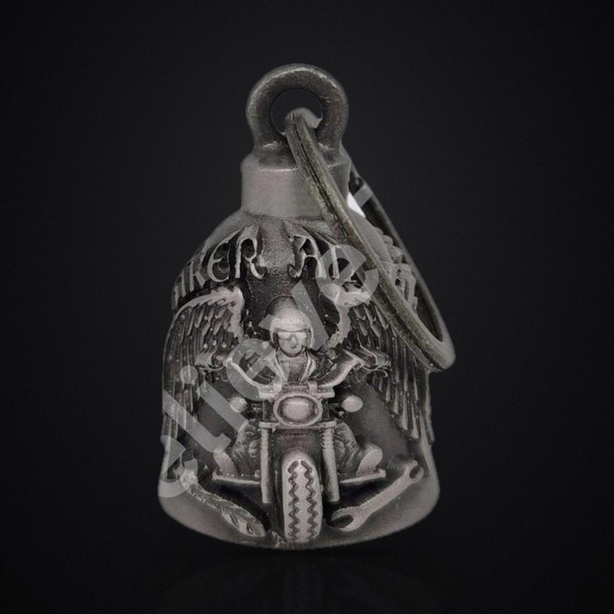 Biker Angel Motorcycle Guardian Bell - 3D Good Luck Charm Gift