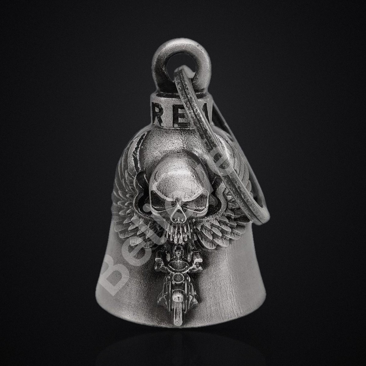 Ghost Rider Motorcycle Guardian Bell - 3D Good Luck Biker Bell Gift