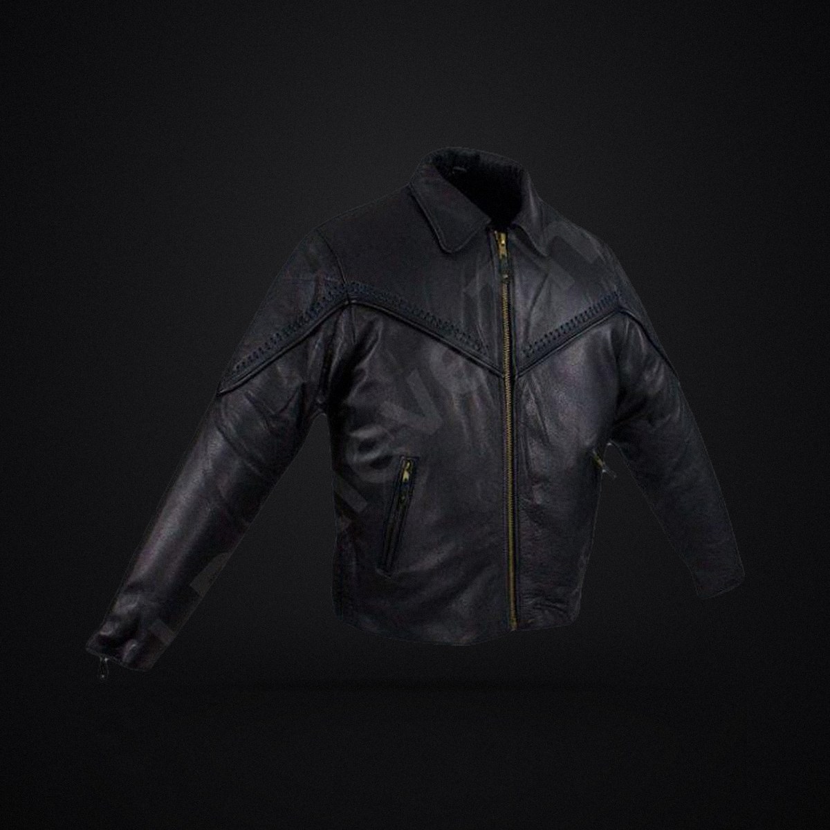 Women's Black Leather Biker Jacket - Soft Genuine Leather, Handmade