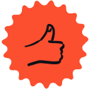 Thumbs up icon block