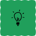 light bulb icon block