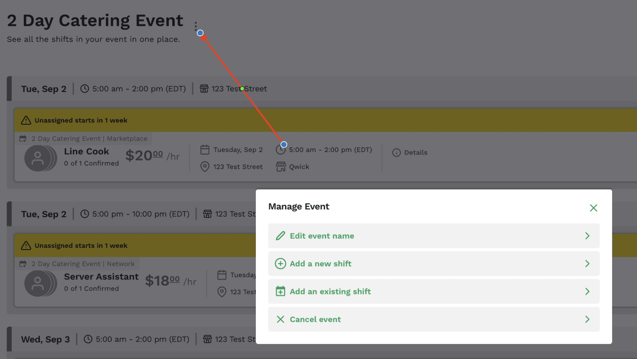 event feature screenshot 4