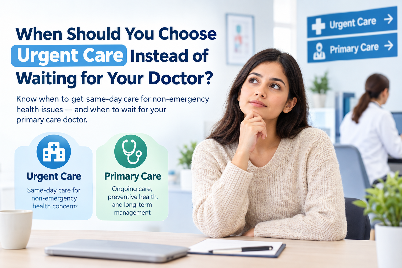 Does Urgent Care Really Make More Sense Than Waiting for Your Doctor? What Your Symptoms Reveal, the Urgency Test It Turns On, and What Each Care Option Counts