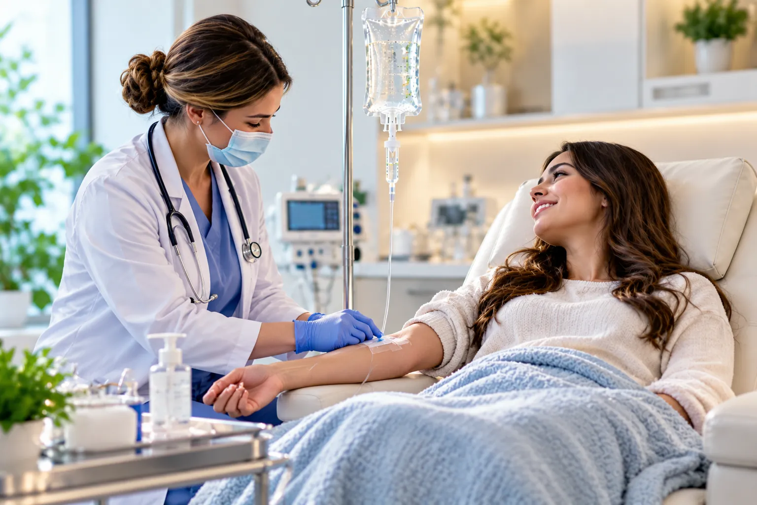 IV drip for dehydration compared to standard hydration methods