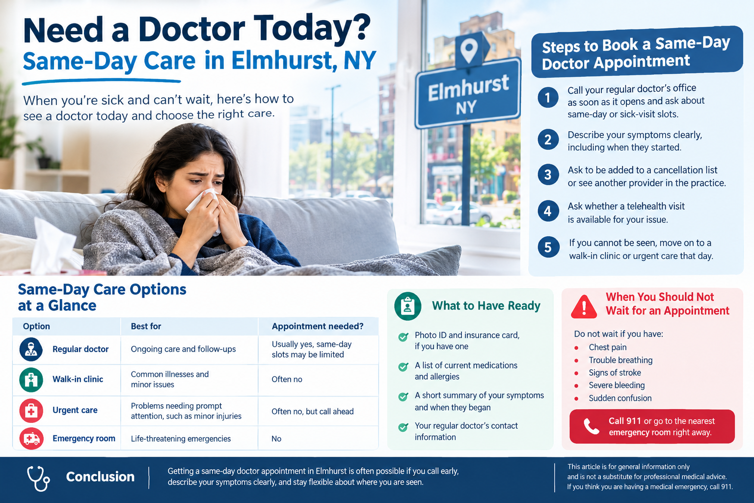 Same-Day Doctor Appointment in Elmhurst, NY: Your Options Explained