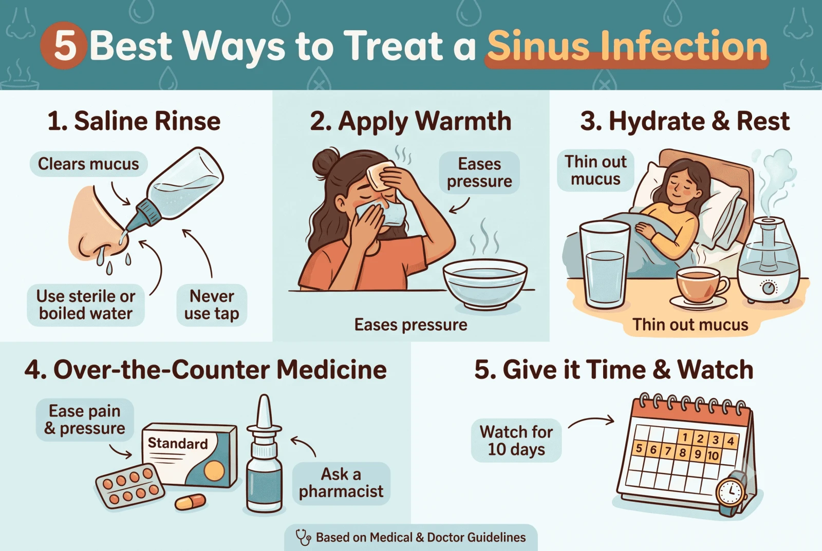 5 Best Ways to Treat a Sinus Infection
