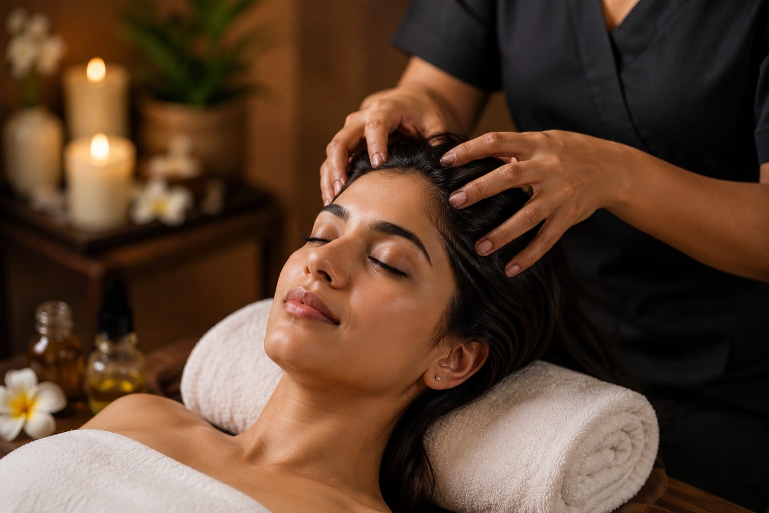 Relaxing Head Massage for Stress Relief and Complete Mind Relaxation