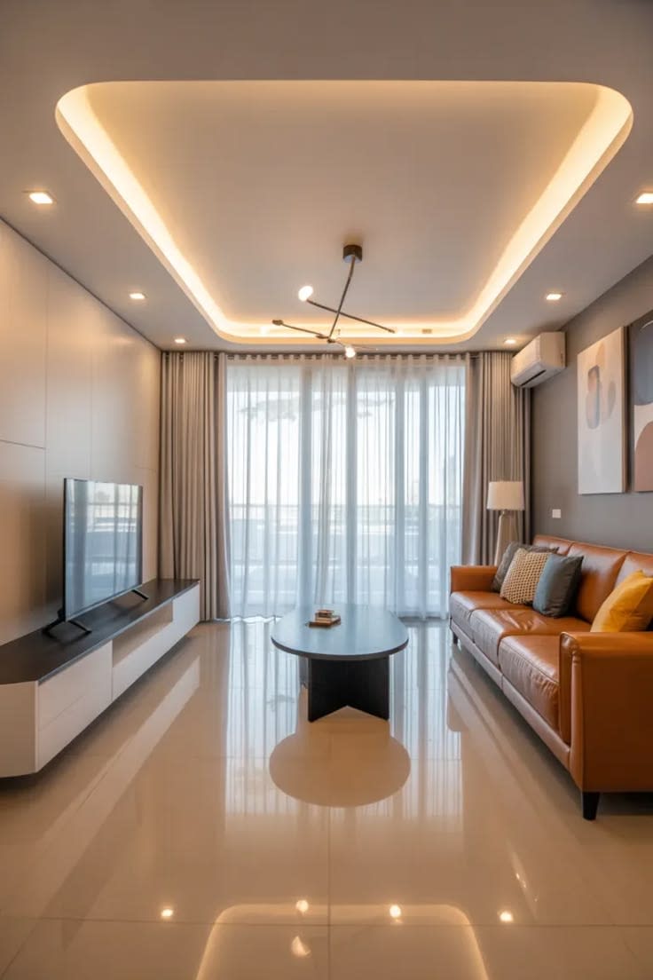 LED & Cove Lighting Ceiling