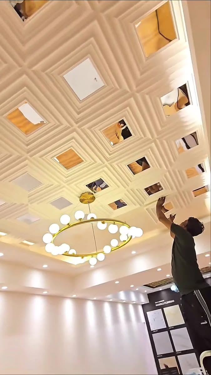 Ceiling & Wall Paneling Work