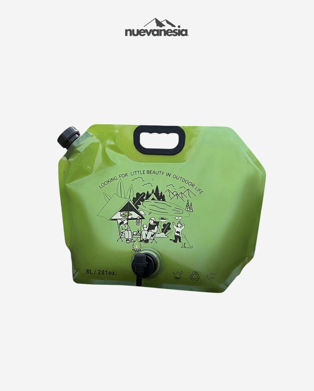 Kantong Air Minum Jerigen Lipat Portable Water Bag Kapasitas 8L