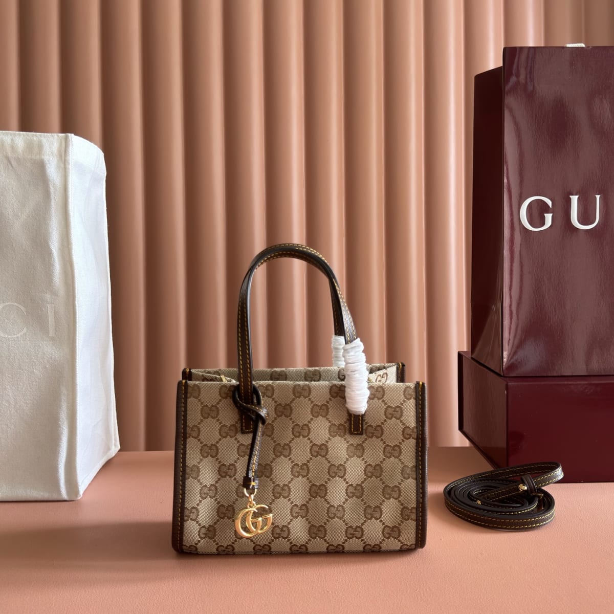 Primavera GG Canvas Mini Tote Bag