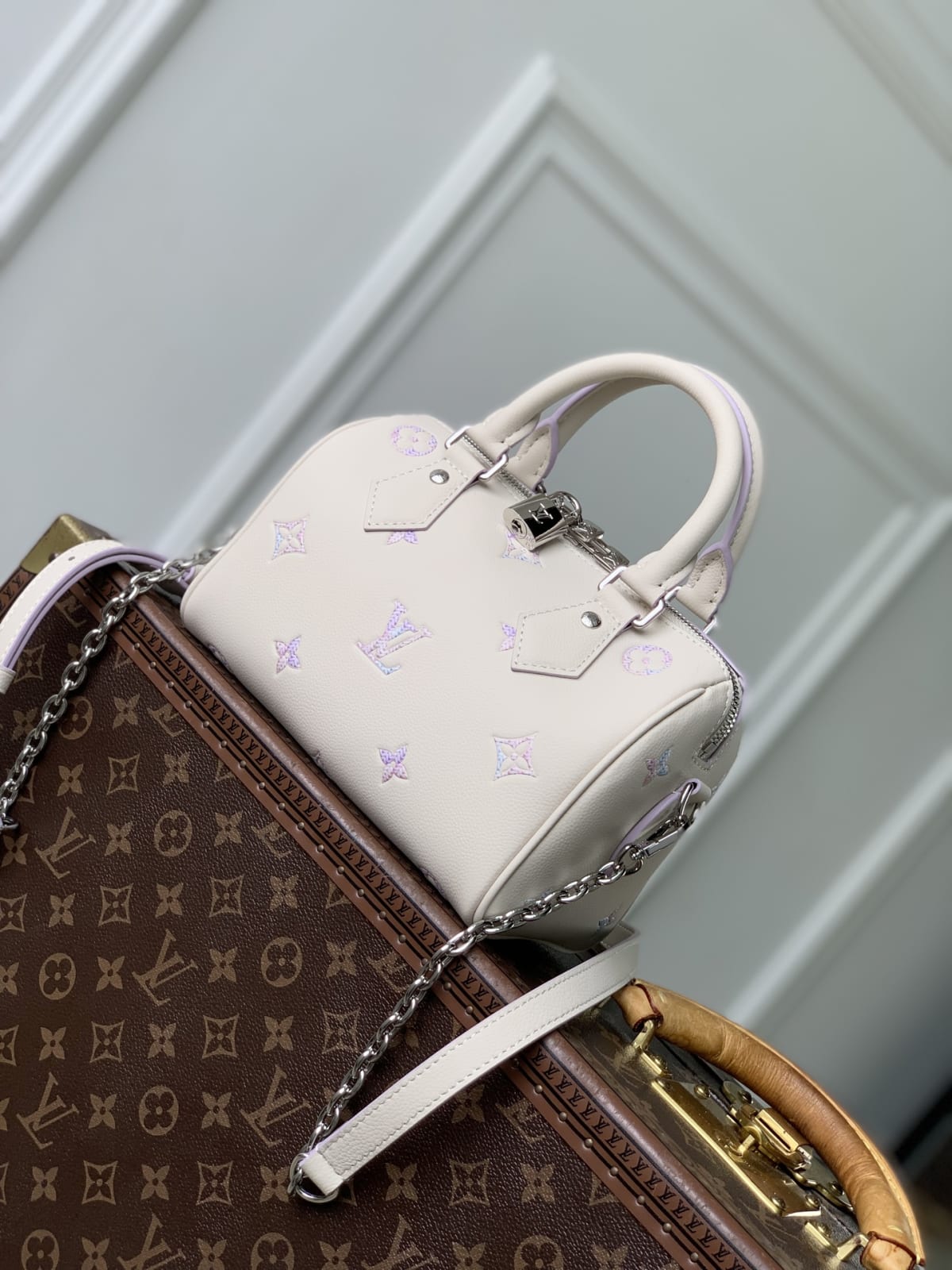Speedy Bandoulière 20 Monogram Empreinte Gradient Top Handle Bag