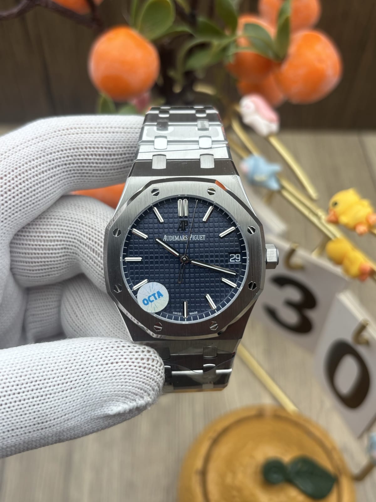 Royal Oak 15500ST Blue Dial