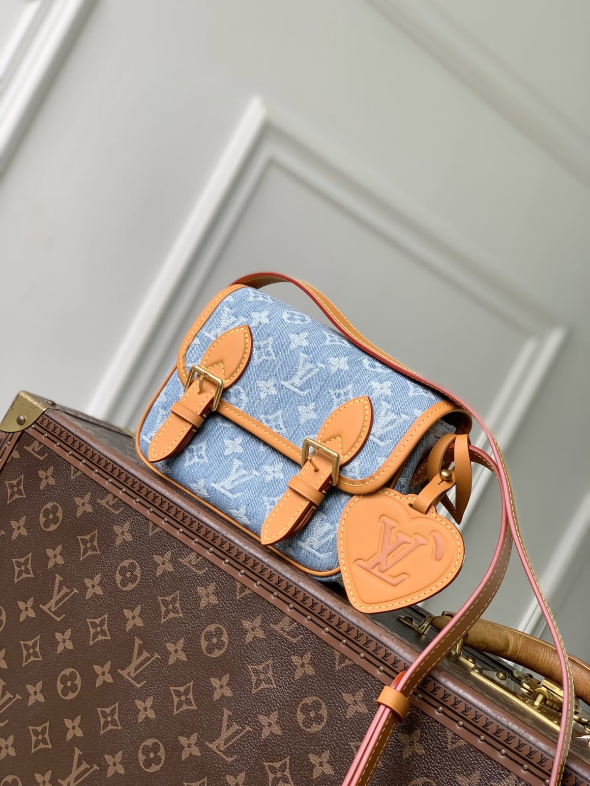 Satchel Monogram Denim Wearable Wallet