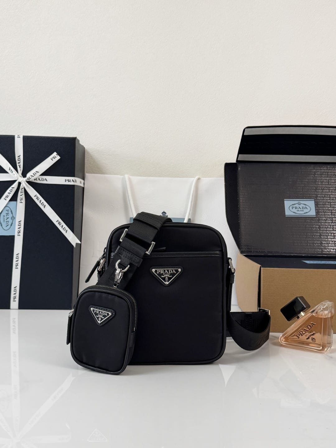 Re-Nylon Multi Pouch Crossbody Bag