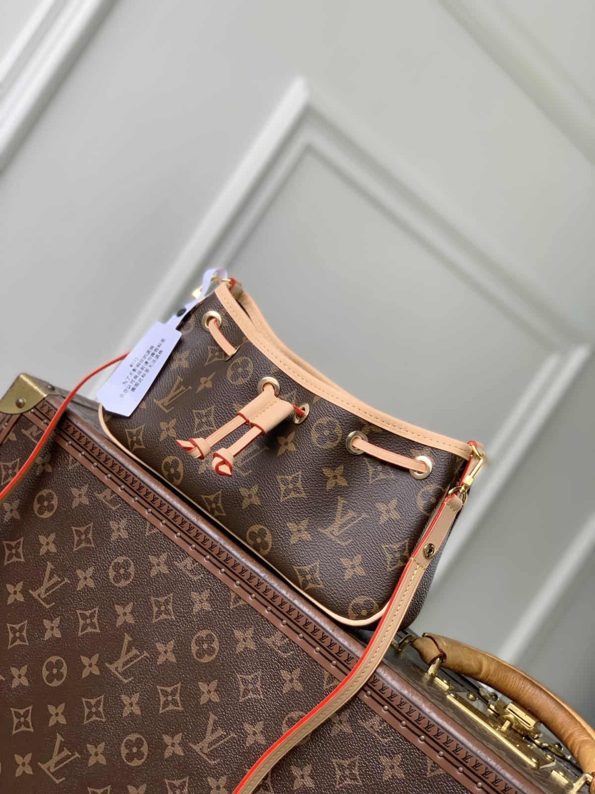 Nano Frivole Monogram Coated Canvas Shoulder Bag