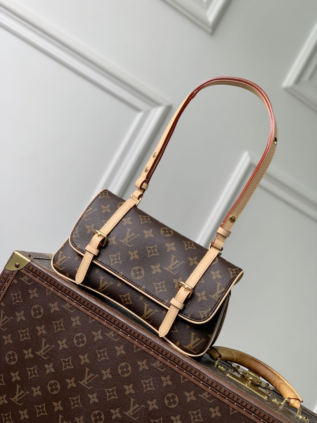Marelle Monogram Coated Canvas Shoulder Bag