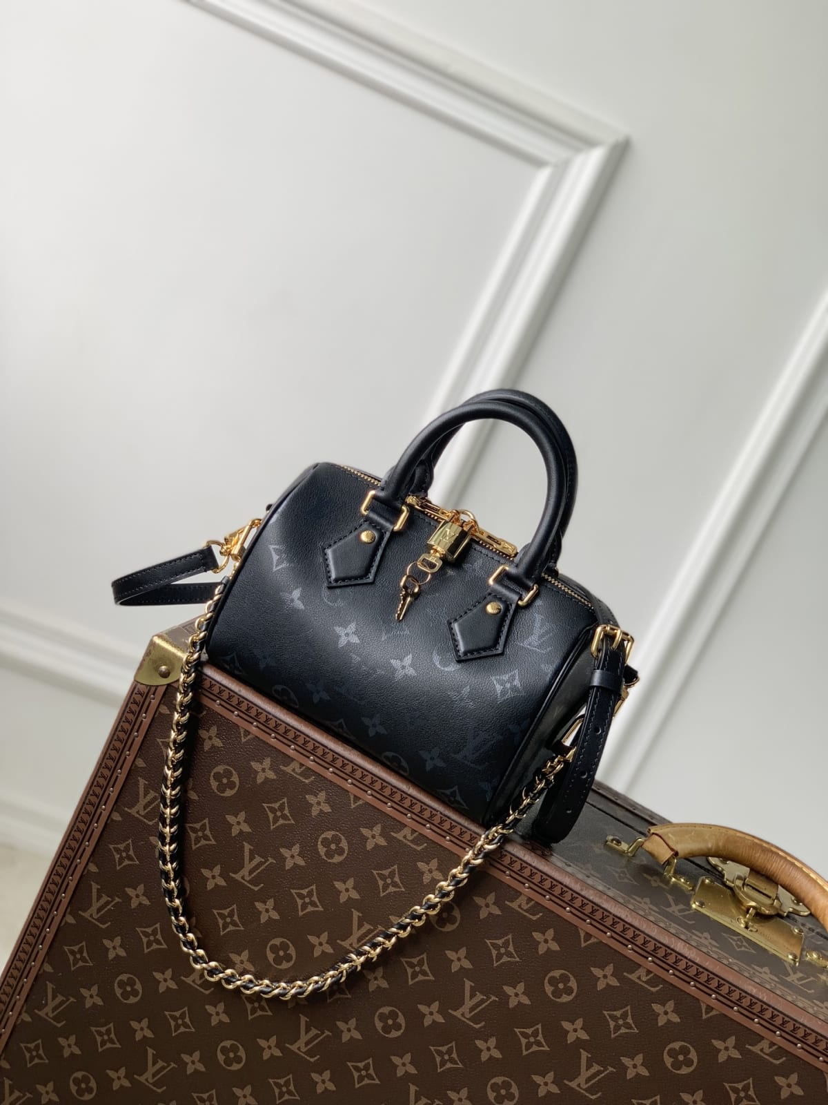 Speedy Bandoulière 20 Monogram Ink Top Handle Bag