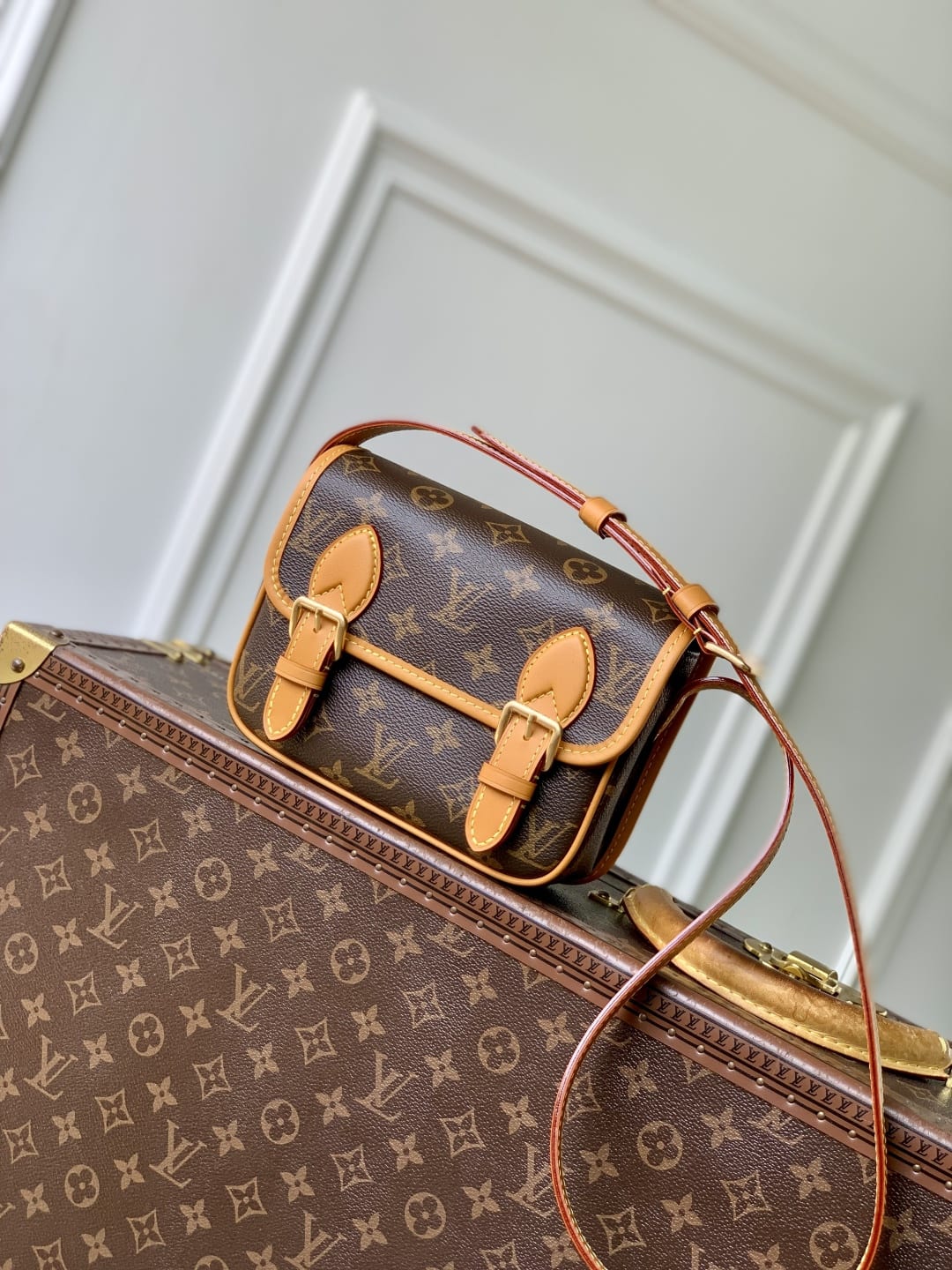 Satchel Monogram Coated Canvas Wearable Wallet