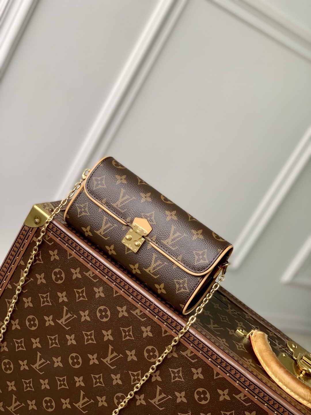 Pochette Camille Monogram Coated Canvas Chain Bag