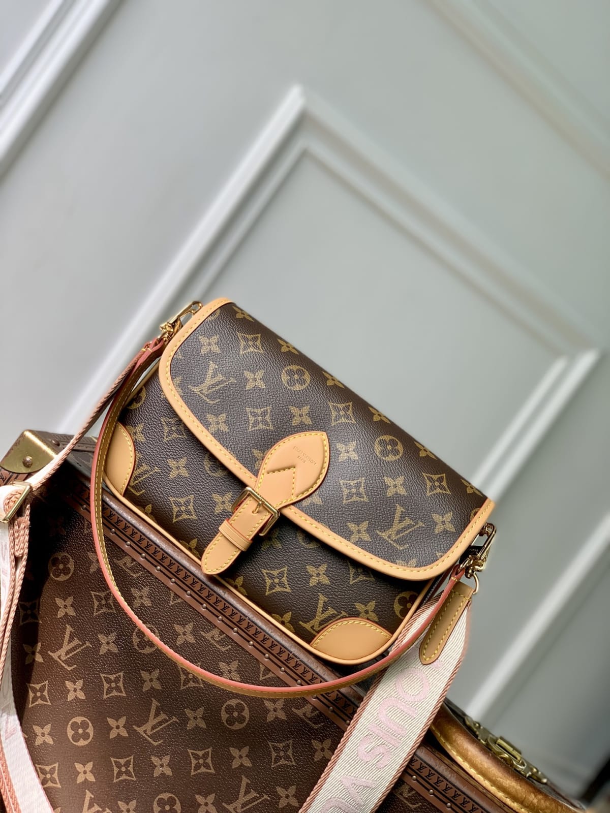 Diane PM Monogram Coated Canvas Shoulder Bag