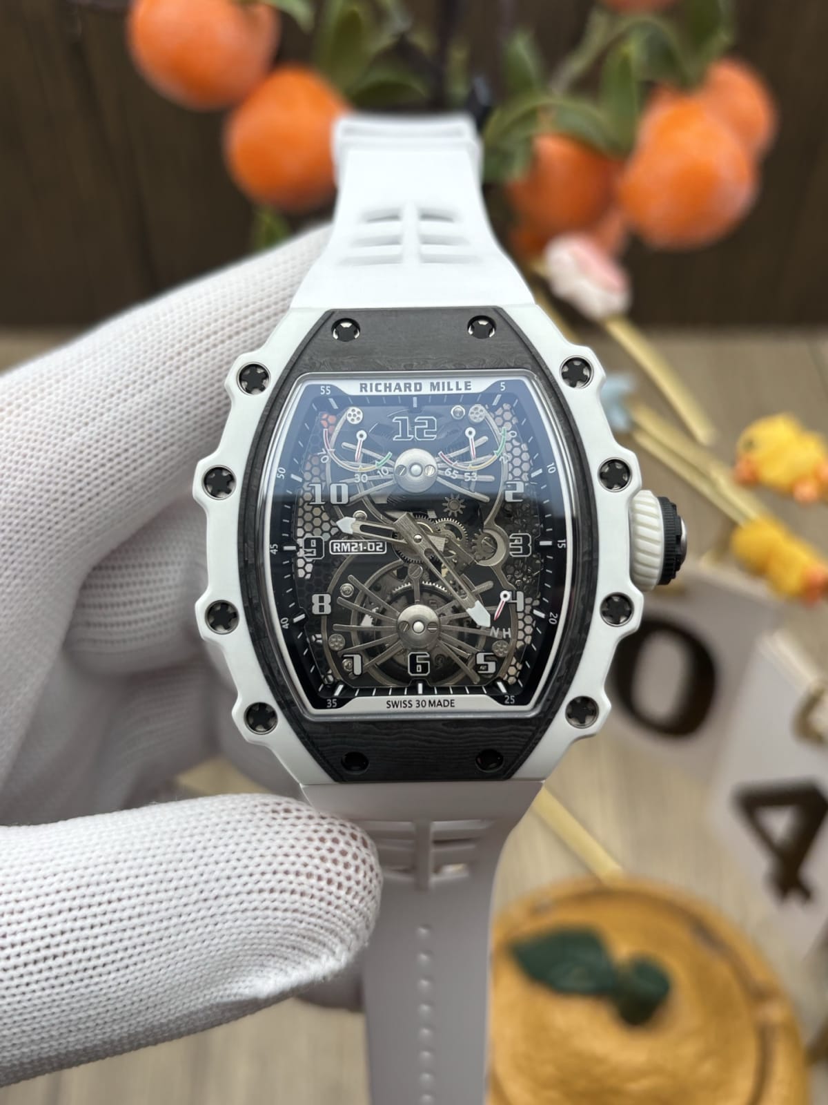 RM 21-02 Tourbillon Aerodyne White Quartz TPT & Carbon TPT