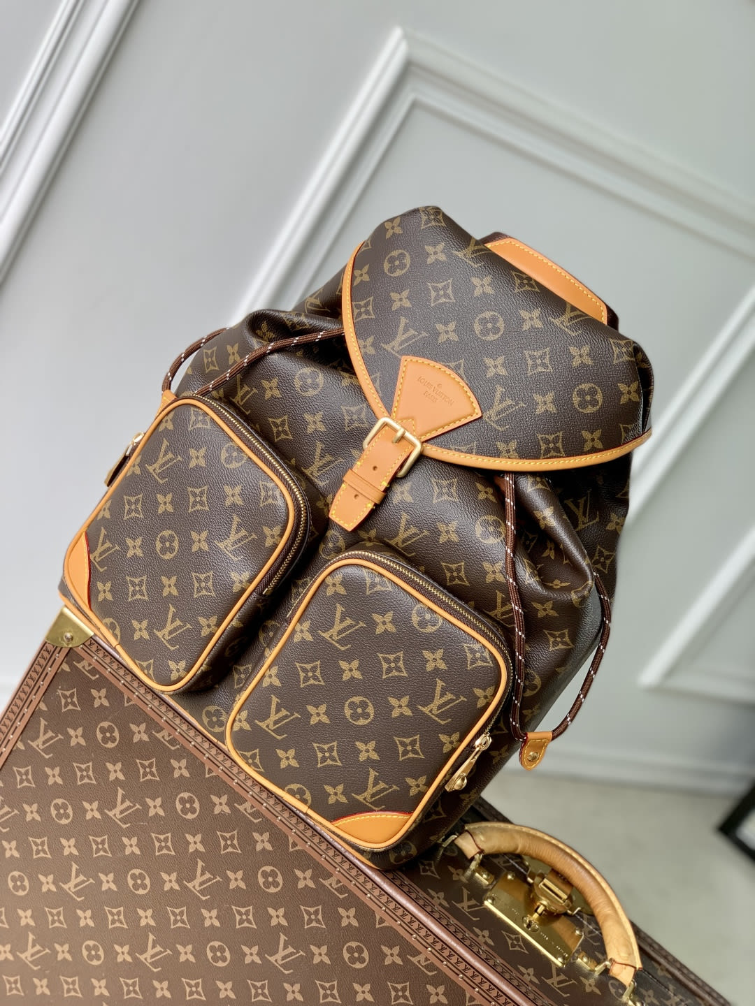Montsouris Cargo Monogram Canvas Backpack