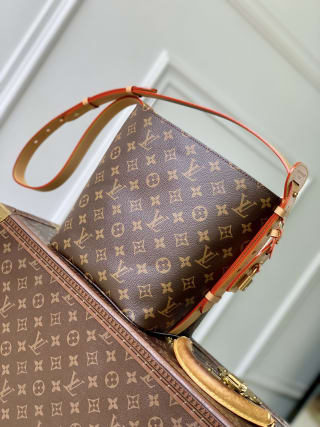 All In MM Monogram Coated Canvas Top Handle Bag 2