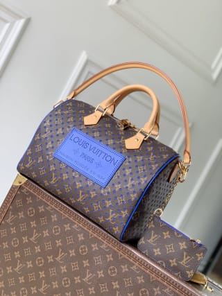 Speedy Soft 30 Monogram Perfo Coated Top Handle Bag 1