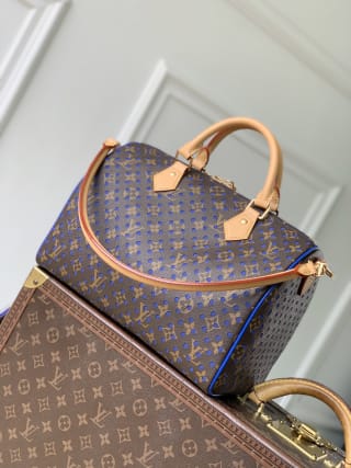 Speedy Soft 30 Monogram Perfo Coated Top Handle Bag 2