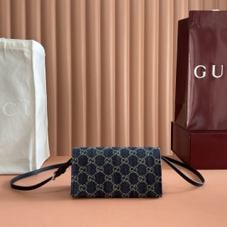 GG Denim Mini Shoulder Bag 2