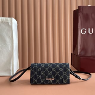 GG Denim Mini Shoulder Bag 1