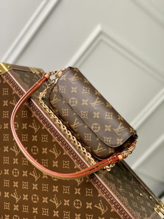 Wallet On Chain Ivy Monogram Coated Canvas Shoulder Bag 1
