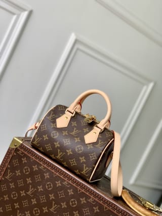 Speedy Bandoulière 20 Monogram Coated Canvas Top Handle Bag 1