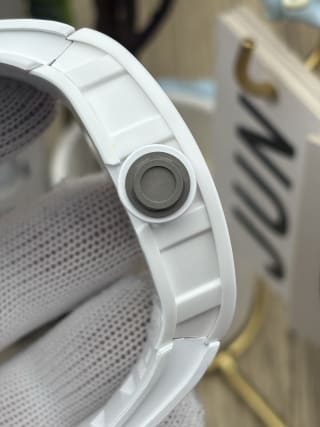 RM055 White Ceramic Skeleton Watch 8