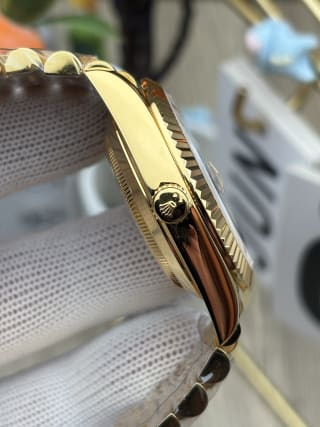 Day-Date 40 Yellow Gold Black Diamond Dial 6