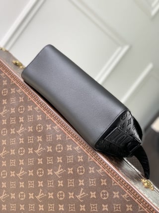 Courrier Messenger Bag Monogram Shadow Leather 4