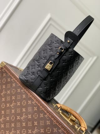 All In MM Embossed Monogram Coated Top Handle Bag 3