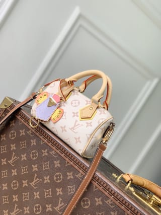 Nano Speedy Handbag Monogram Dune Crafty 1
