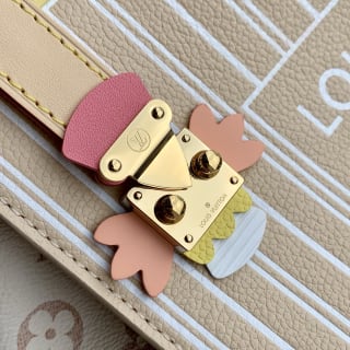 Neverfull MM Monogram Dune Crafty Canvas Tote Bag 5