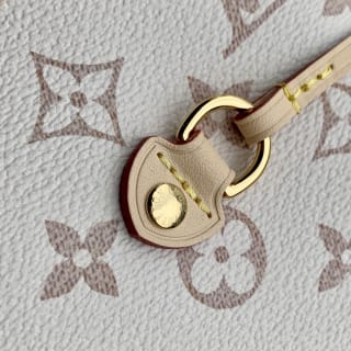 Neverfull MM Monogram Dune Crafty Canvas Tote Bag 6