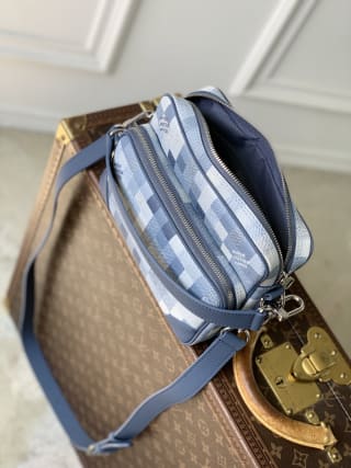 Nil Bag Damoflage Coated Canvas Blue 5