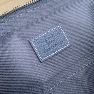 Trio Messenger Bag Damoflage Canvas Blue 11