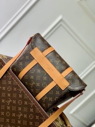 Christopher Monogram Coated Canvas Messenger Bag 2