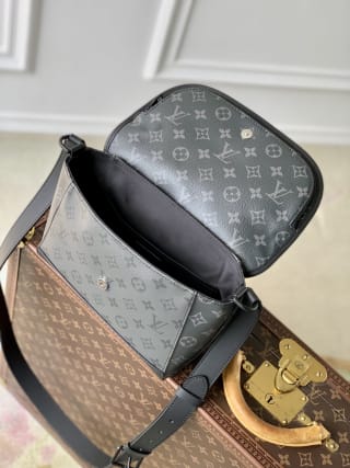 Pulse Monogram Eclipse Canvas Messenger Bag 5