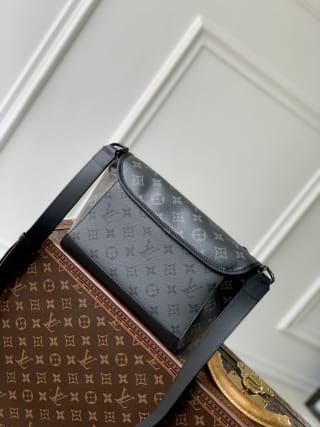 Pulse Monogram Eclipse Canvas Messenger Bag 2