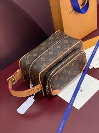 Locker Dopp Kit Cargo Monogram Coated Canvas Toiletry Bag 1