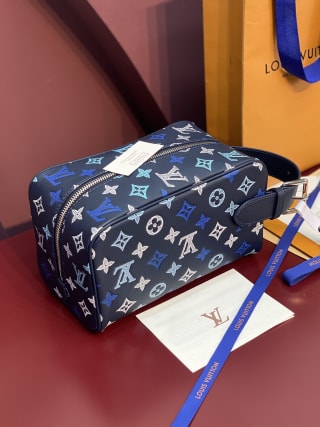 Locker Dopp Kit Monogram Shadow Coated Toiletry Bag 2