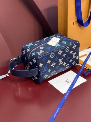 Locker Dopp Kit Monogram Shadow Coated Toiletry Bag 1