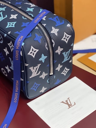 Locker Dopp Kit Monogram Shadow Coated Toiletry Bag 4